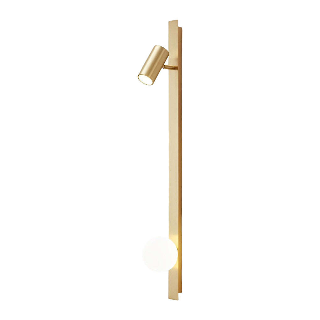 Long Strip LED Three Step Dimming Wall Lamp with Adjustable Spotlight-Lighom