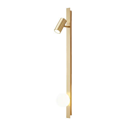 Long Strip LED Three Step Dimming Wall Lamp with Adjustable Spotlight-Lighom