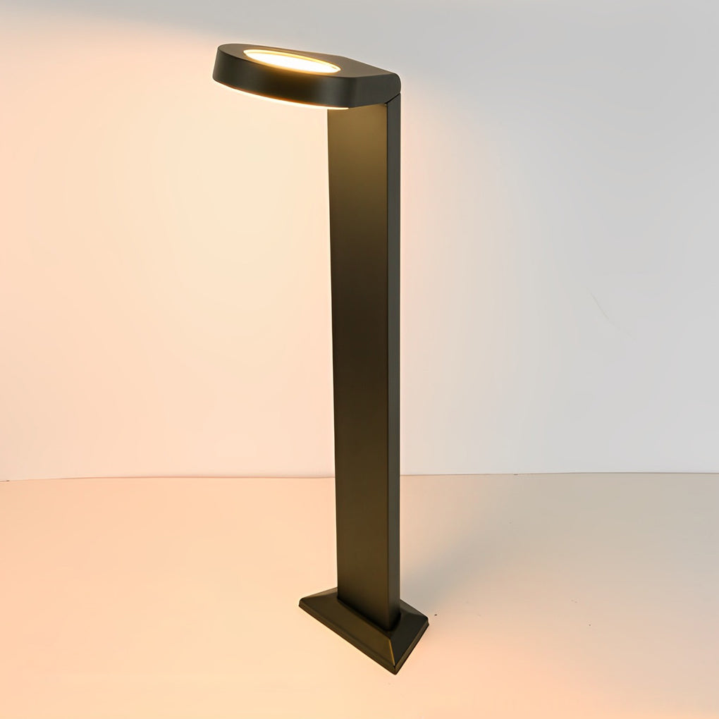 Minimalist Aluminum Waterproof LED Black Modern Lawn Lamp Outdoor Lights-Lighom