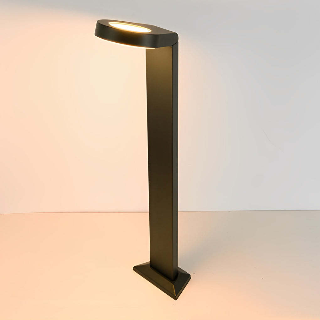 Minimalist Aluminum Waterproof LED Black Modern Lawn Lamp Outdoor Lights-Lighom