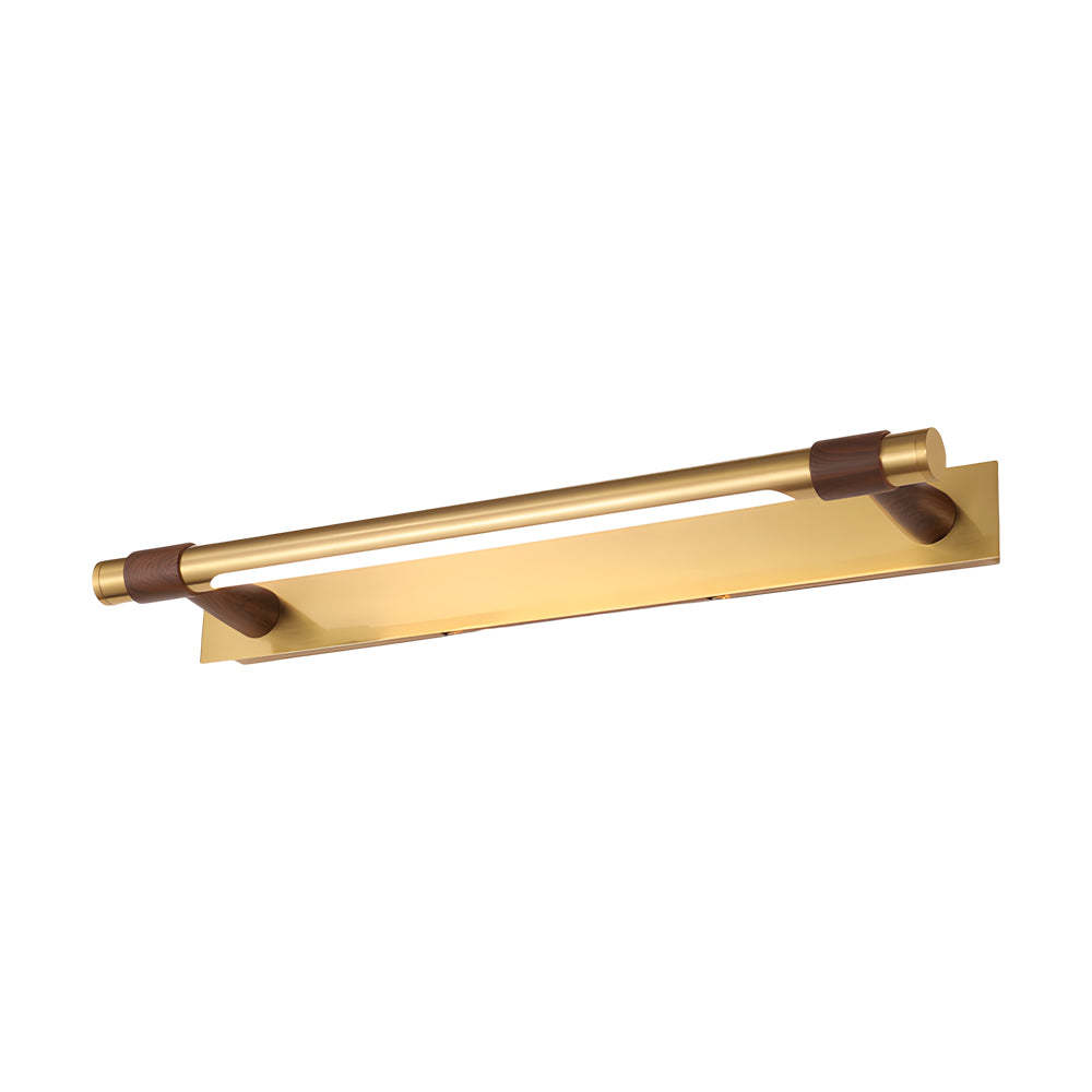 120�� Rotatable Flush-Mount Bathroom Vanity Light with Linear Bar and Elegant Finishes-Lighom