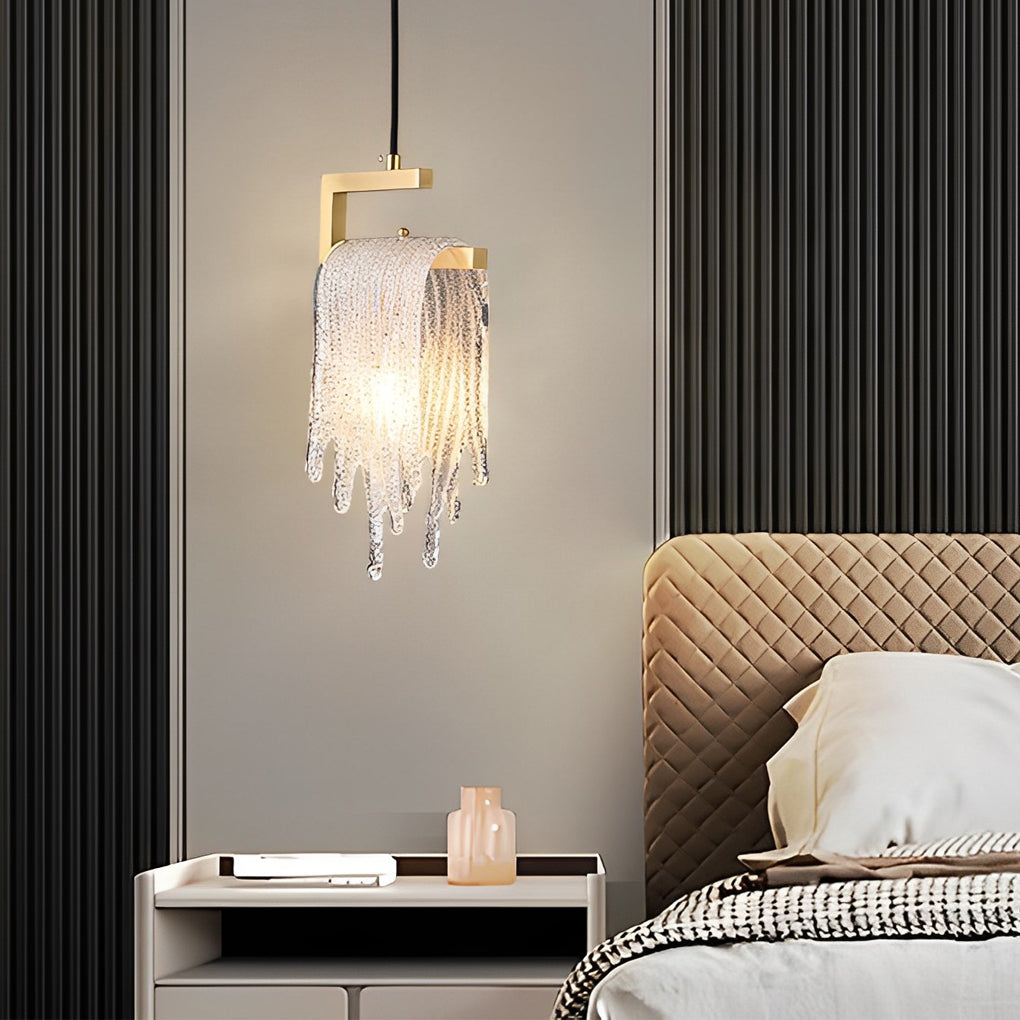 Handmade Glass LED Copper Modern Pendant
