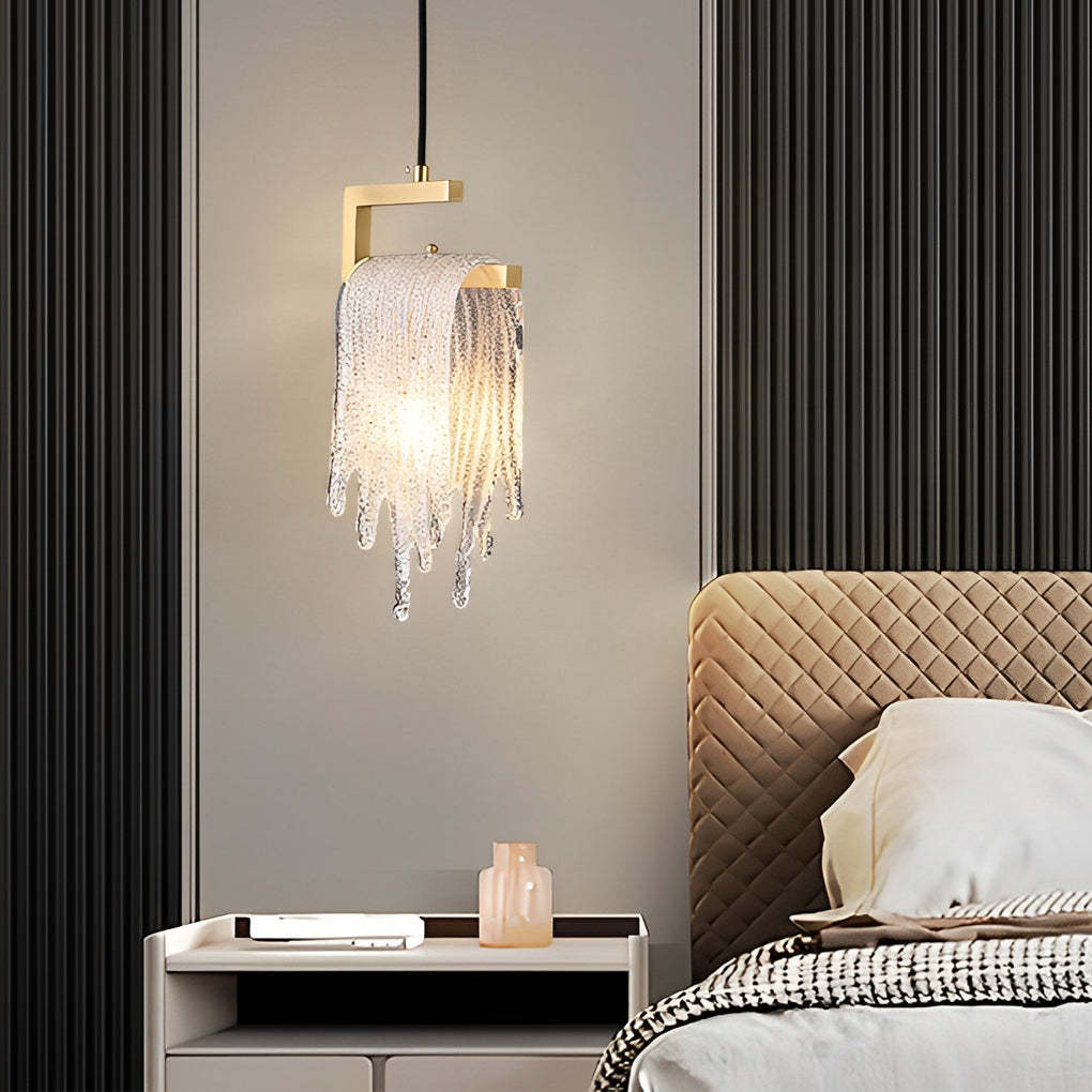 Handmade Glass LED Copper Modern Pendant