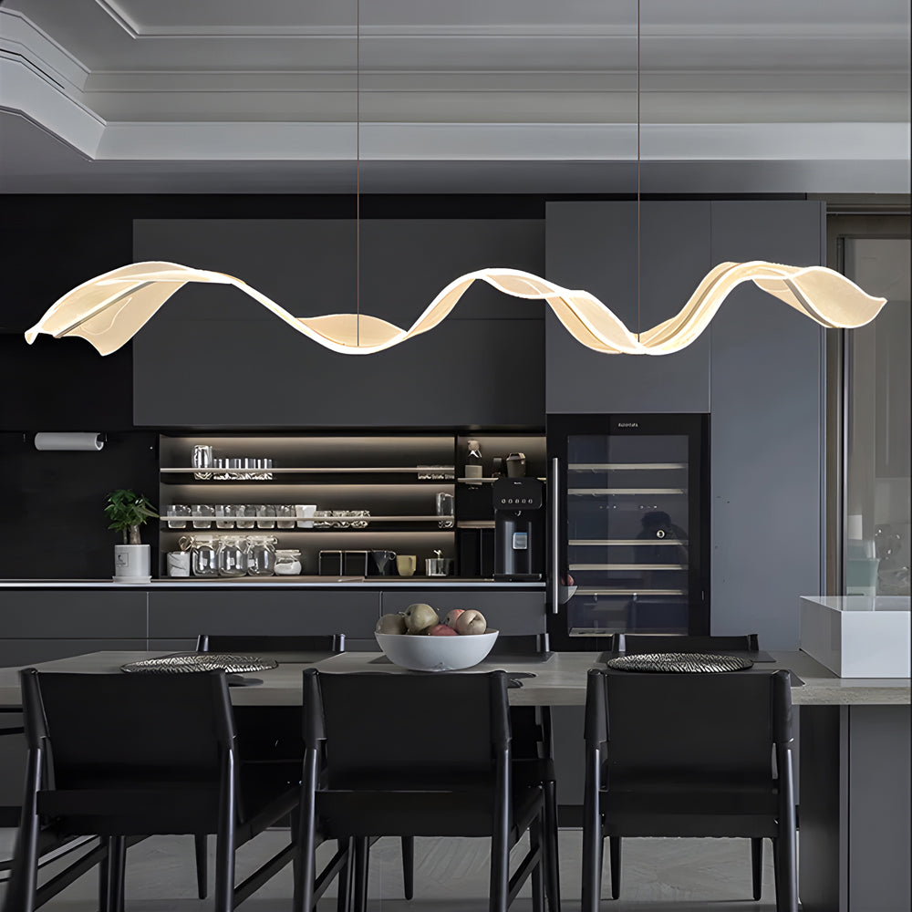 Acrylic Ribbon Streamer LED Modern Dining Light