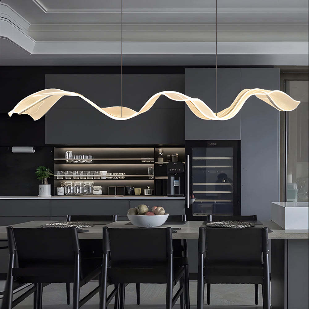 Acrylic Ribbon Streamer LED Modern Dining Light