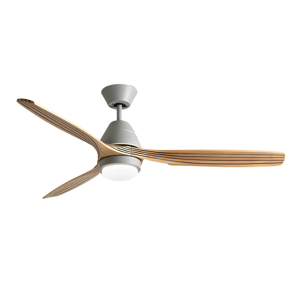 52" Nordic 3-Blade Wooden Remote Ceiling Fan
