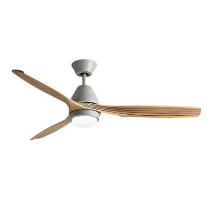 52" Nordic 3-Blade Wooden Remote Ceiling Fan
