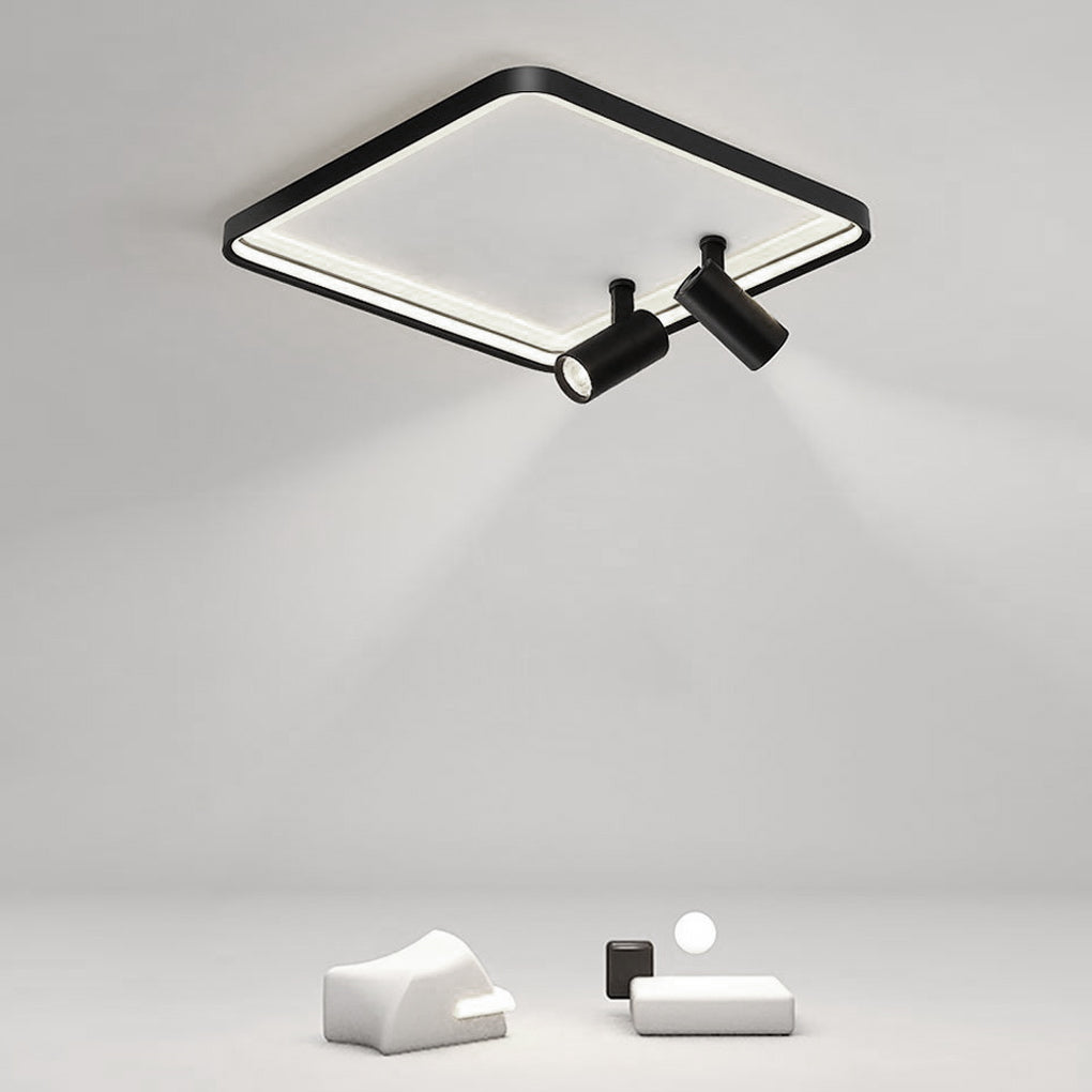 16" Square Dimmable Flush Mount — White / Dimmable