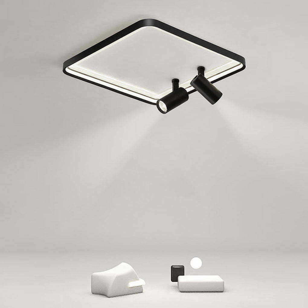 16" Square Dimmable Flush Mount — White / Dimmable