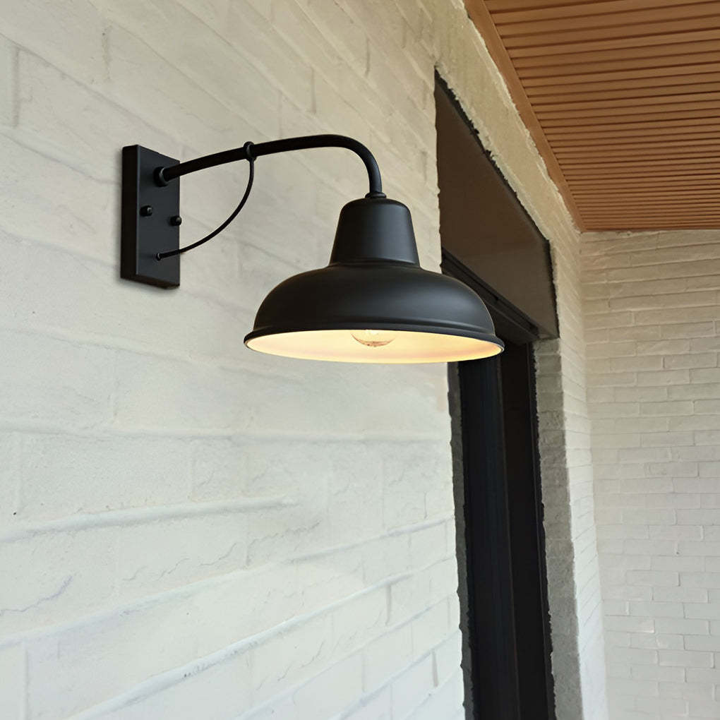 Vintage Trumpet-Shaped LED Retro Outdoor Wall Light