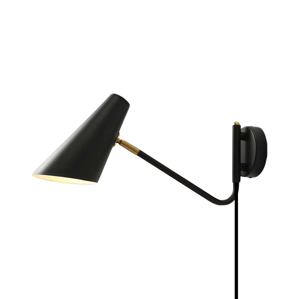 Modern Hoxton Hanging Wall Sconce with Conical Shade - 1-Light-Lighom
