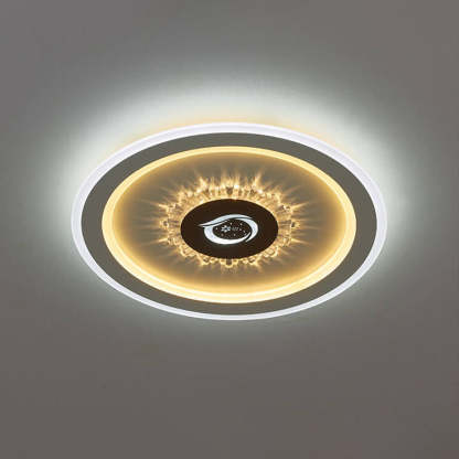 Round Acrylic LED Flush Mount Light