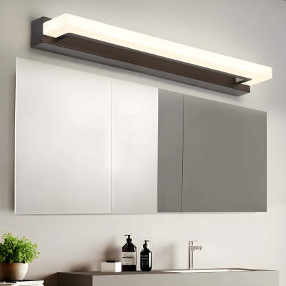 15.74" Linear LED Black Mesh Filter Bathroom Vanity Light