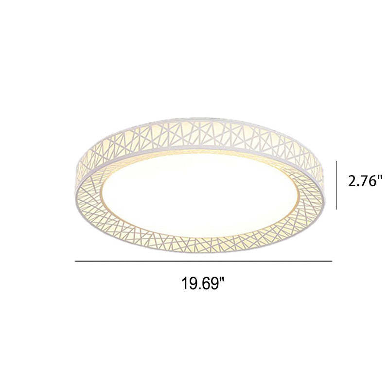 Modern Bird's Nest Iron LED Flush Mount Light