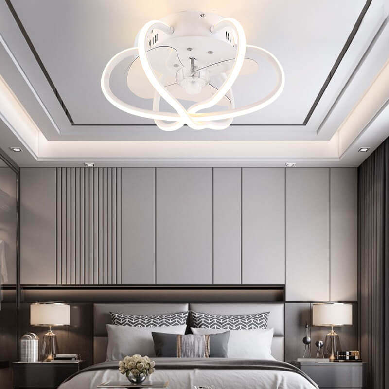 Industrial Nordic Stereo Flush Mount Ceiling Fan