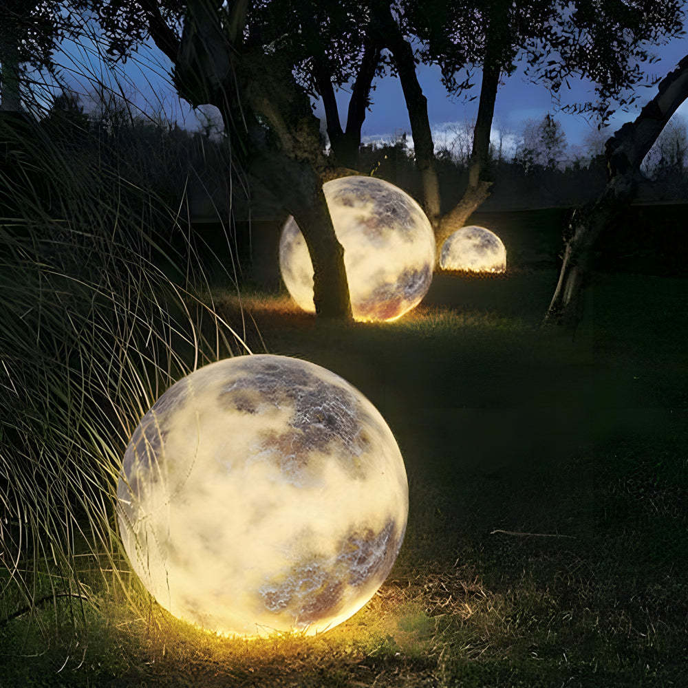 Dreamy Moon Lawn Light Waterproof Glass Luminous Outdoor Lamp-Lighom