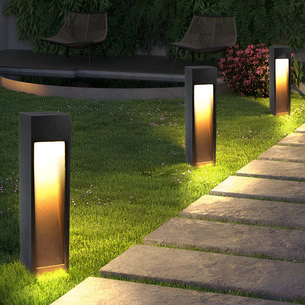 Industrial Rectangular LED Pathway Light 5W Waterproof Fixture with Open Slide Illumination-Lighom