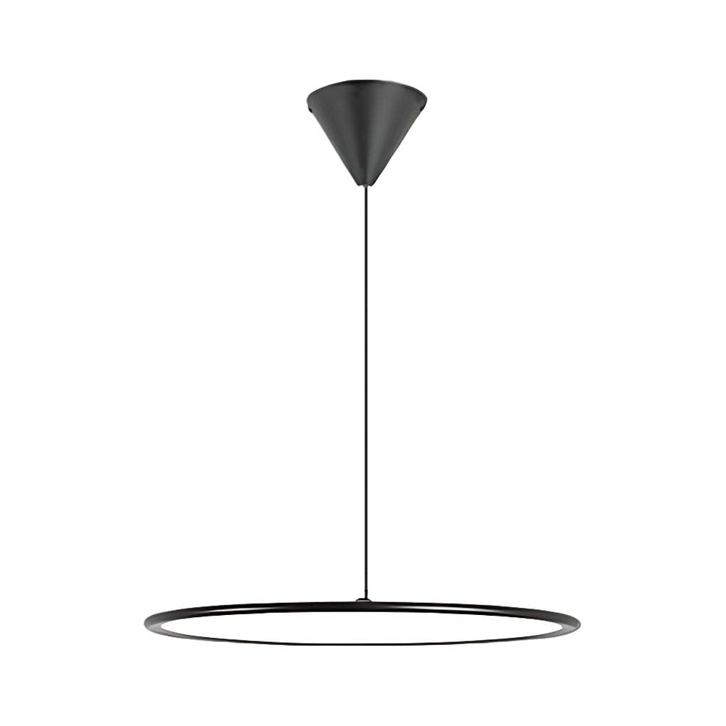 Minimalist Modern Circle Linear Industrial Pendant Lighting-Lighom