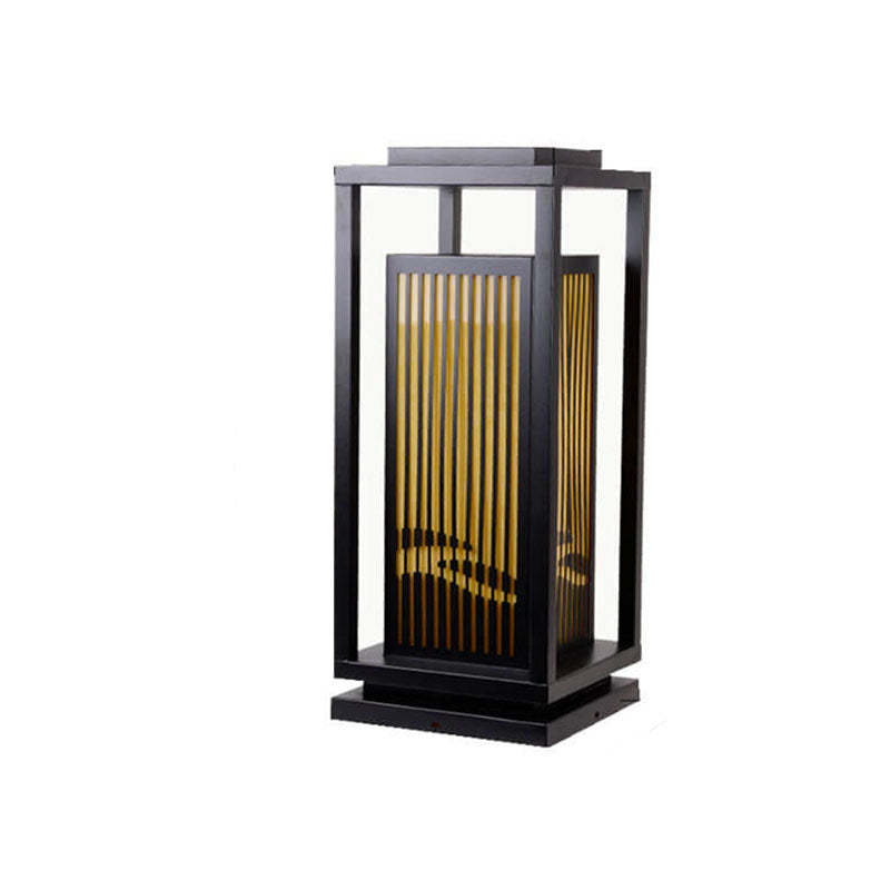Chinese Square Cage Outdoor Lawn Path Light