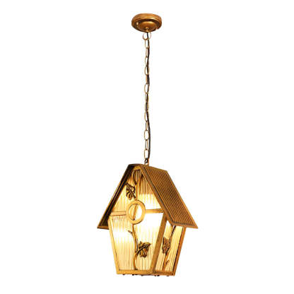 Creative Cabin Glass Waterproof American Style Outdoor Chandelier Lamp-Lighom