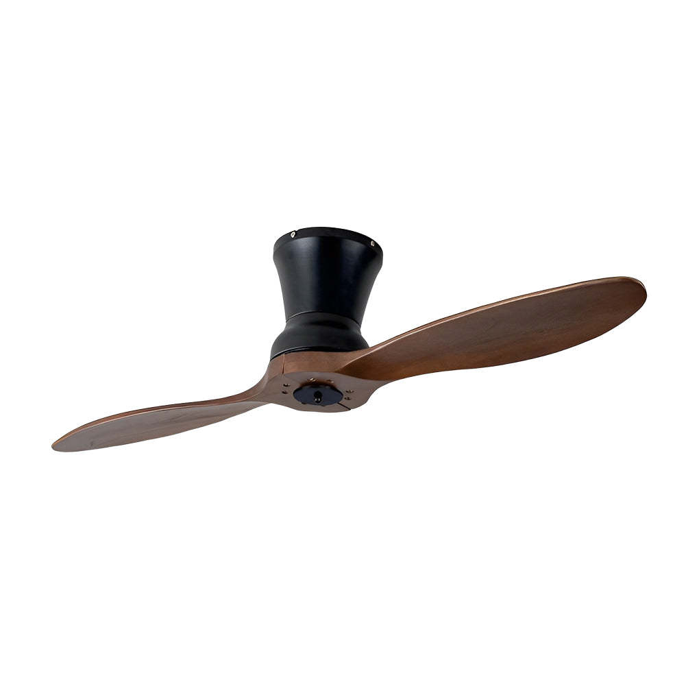 2-Blade Wood 18W LED Dimmable Remote Fan