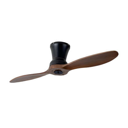 2-Blade Wood 18W LED Dimmable Remote Fan