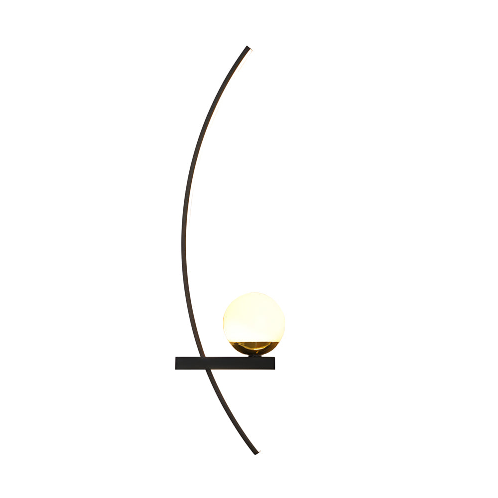Curved Strip Dimmable LED Wall Sconce