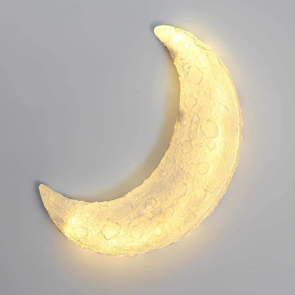 Creative Resin Moon Waterproof LED Modern Outdoor Wall Sconce Lighting-Lighom
