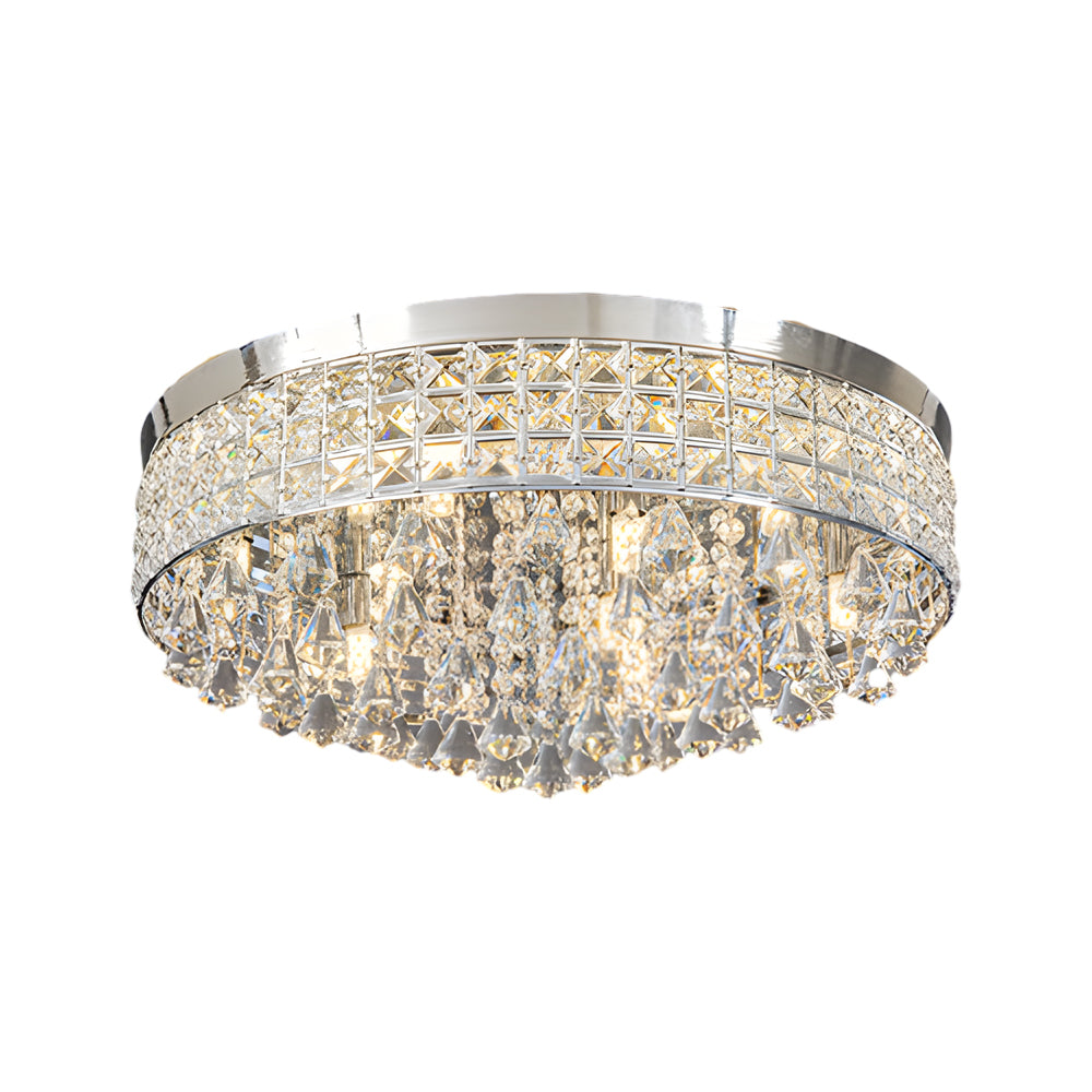 Round Crystal Pendant LED Ceiling Light