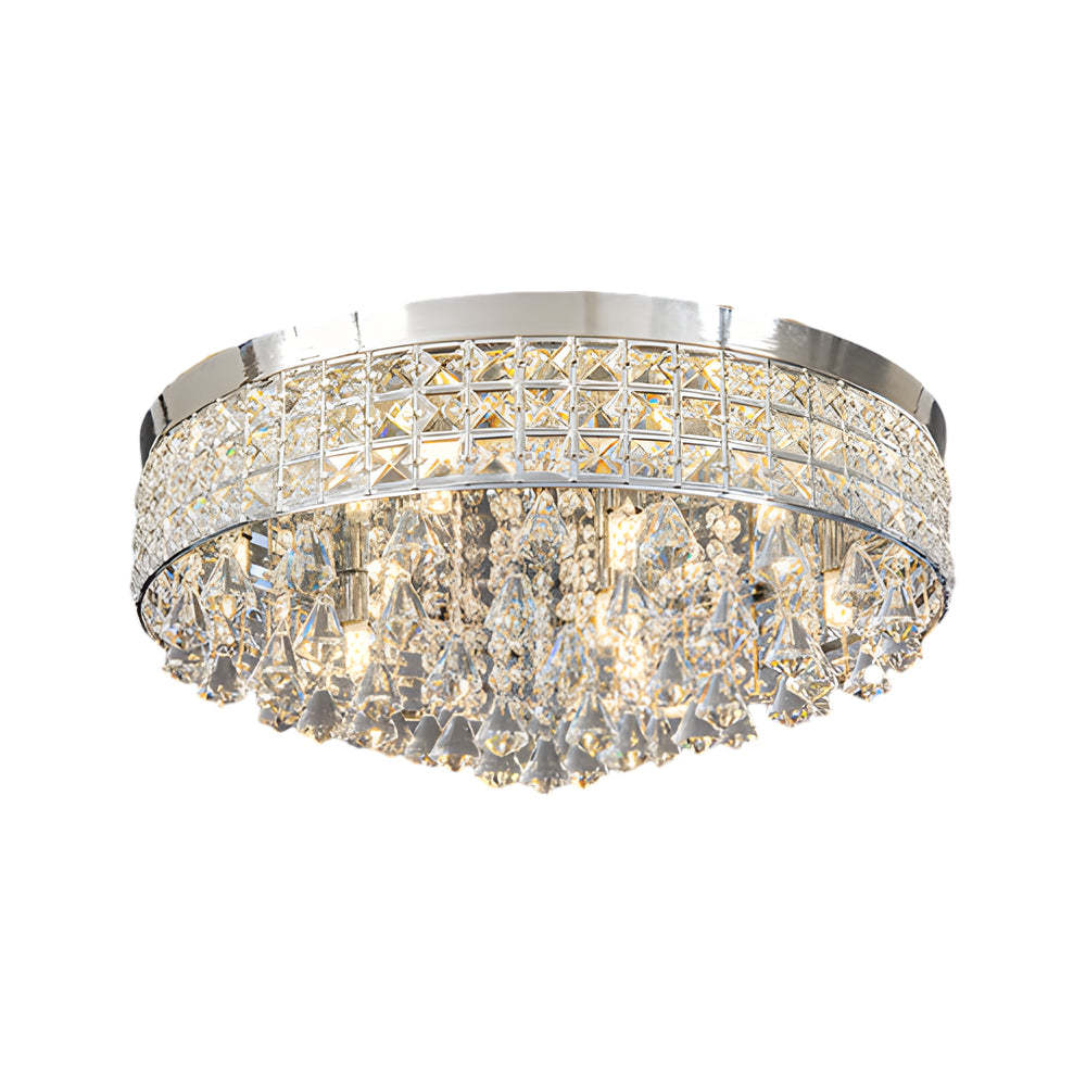 Round Crystal Pendant LED Ceiling Light
