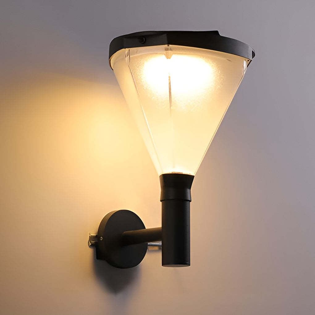 Geometric Waterproof LED Modern Outdoor Plug in Wall Lamp Wall Sconce Lighting-Lighom