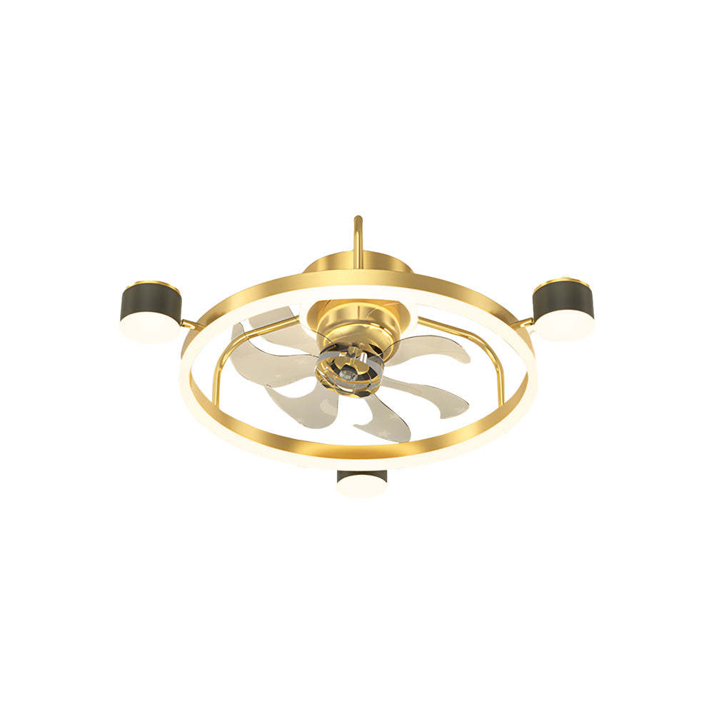 Star Moon Projection 3-Step Modern Fan