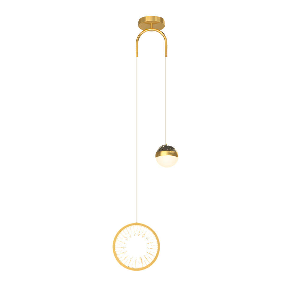 Oval Starry Projection Dimmable Nordic Pendant - Rnd