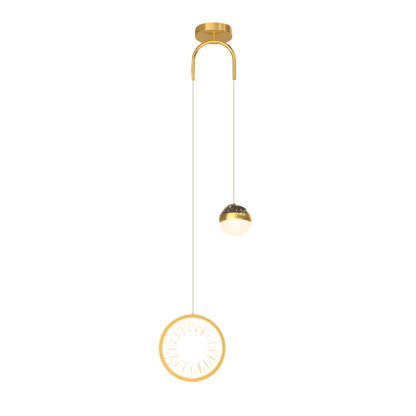 Oval Starry Projection Dimmable Nordic Pendant - Rnd