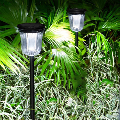Round Smart Motion Sensor Solar Lawn Light 2-Pack