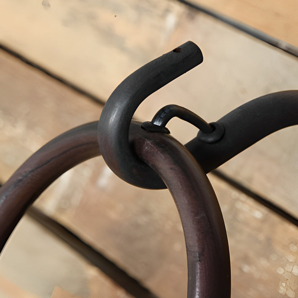 Creative Candlestick LED Iron Black Retro American-style Wall Lamp-Lighom