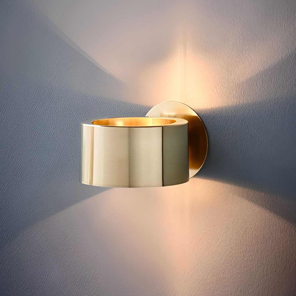 Circular Up and Down Lights Gold Nordic Wall Lamp Wall Sconce Lighting-Lighom