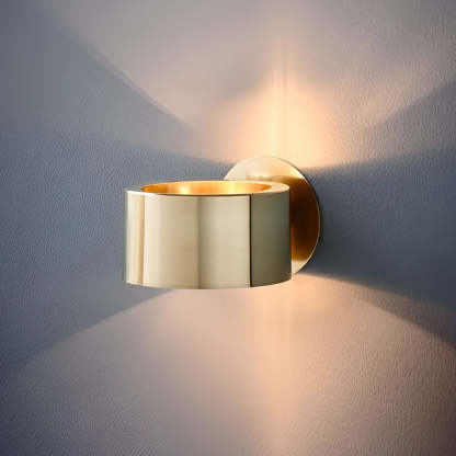 Circular Up and Down Lights Gold Nordic Wall Lamp Wall Sconce Lighting-Lighom