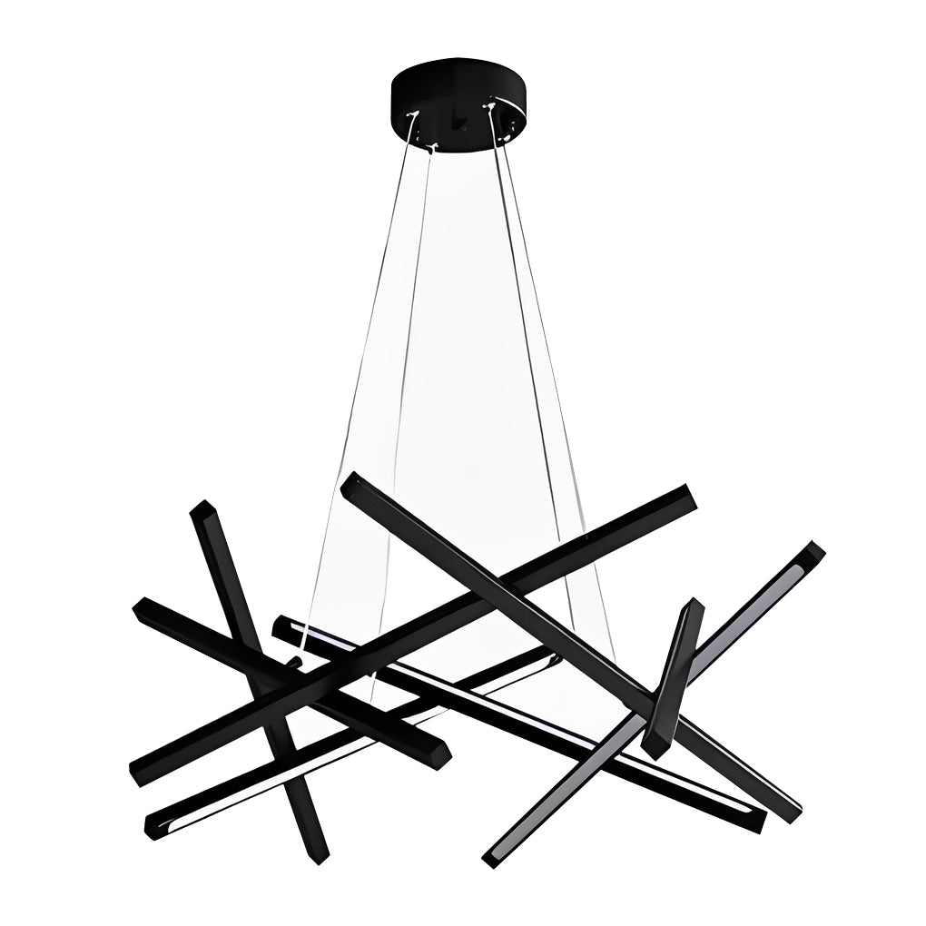 8-Light Modern LED Sputnik Kitchen Dining Chandelier — Gold / Warm White