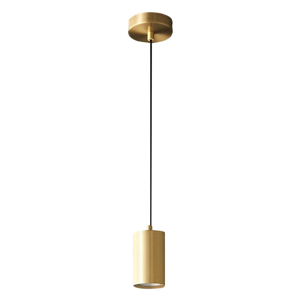 Cylindrical Minimalist Copper Nordic Pendant Spotlight