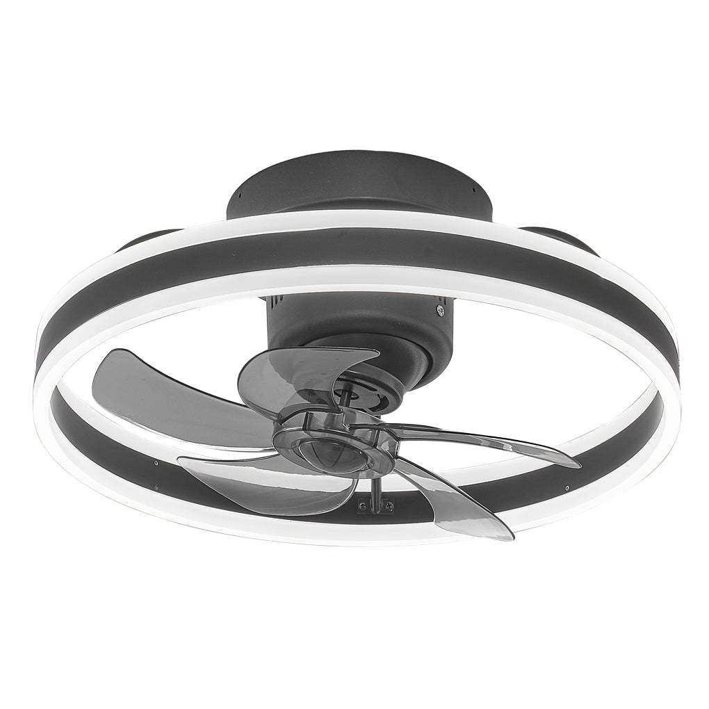 Round Stepless Dimming 360° Modern Ceiling Fan