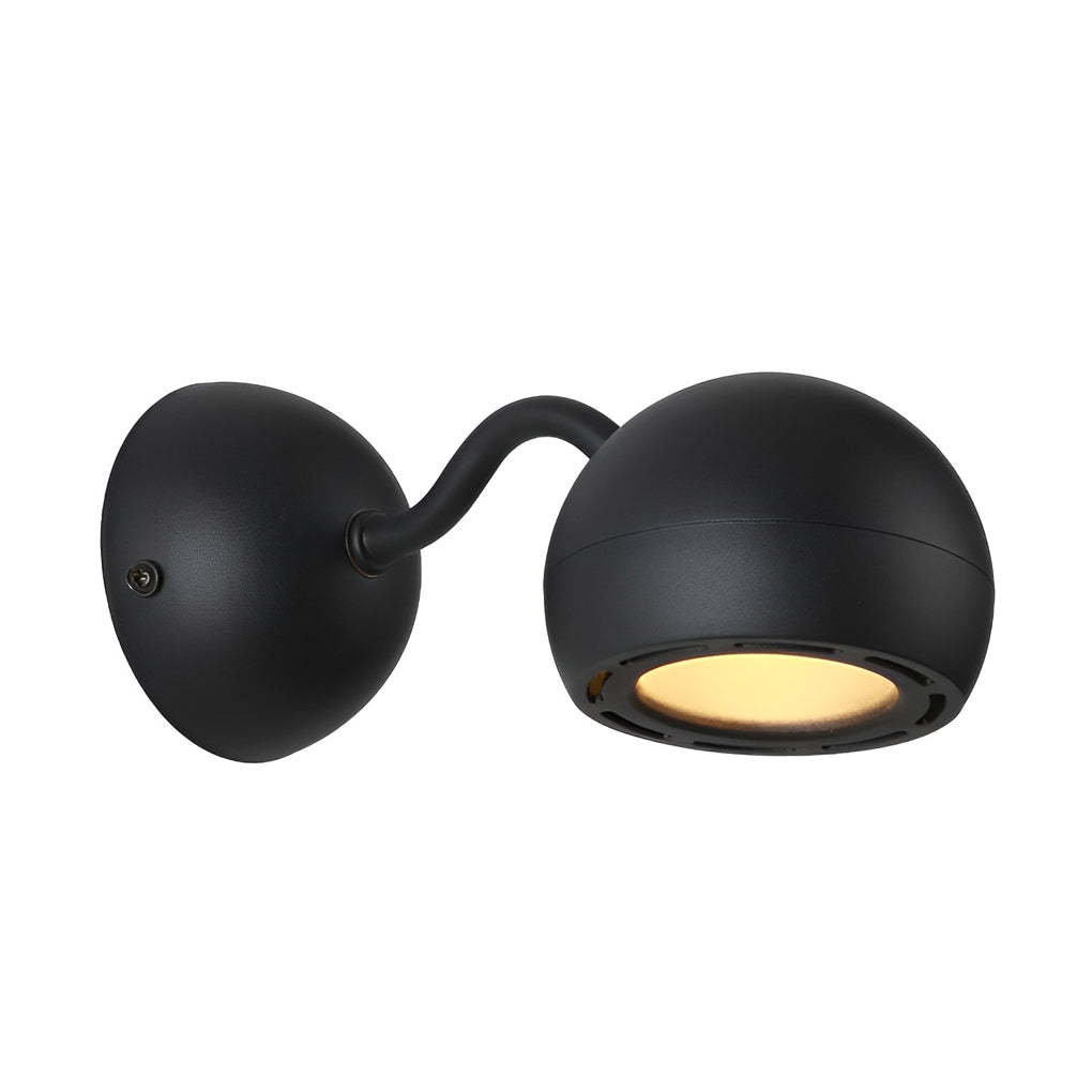 Round Adjustable Iron Minimalist Bedside Wall Lamp