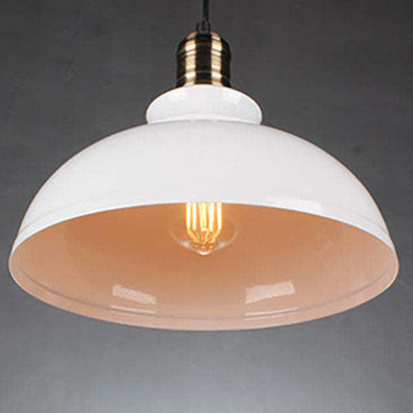 Industrial Dome Pot Lid Iron Pendant