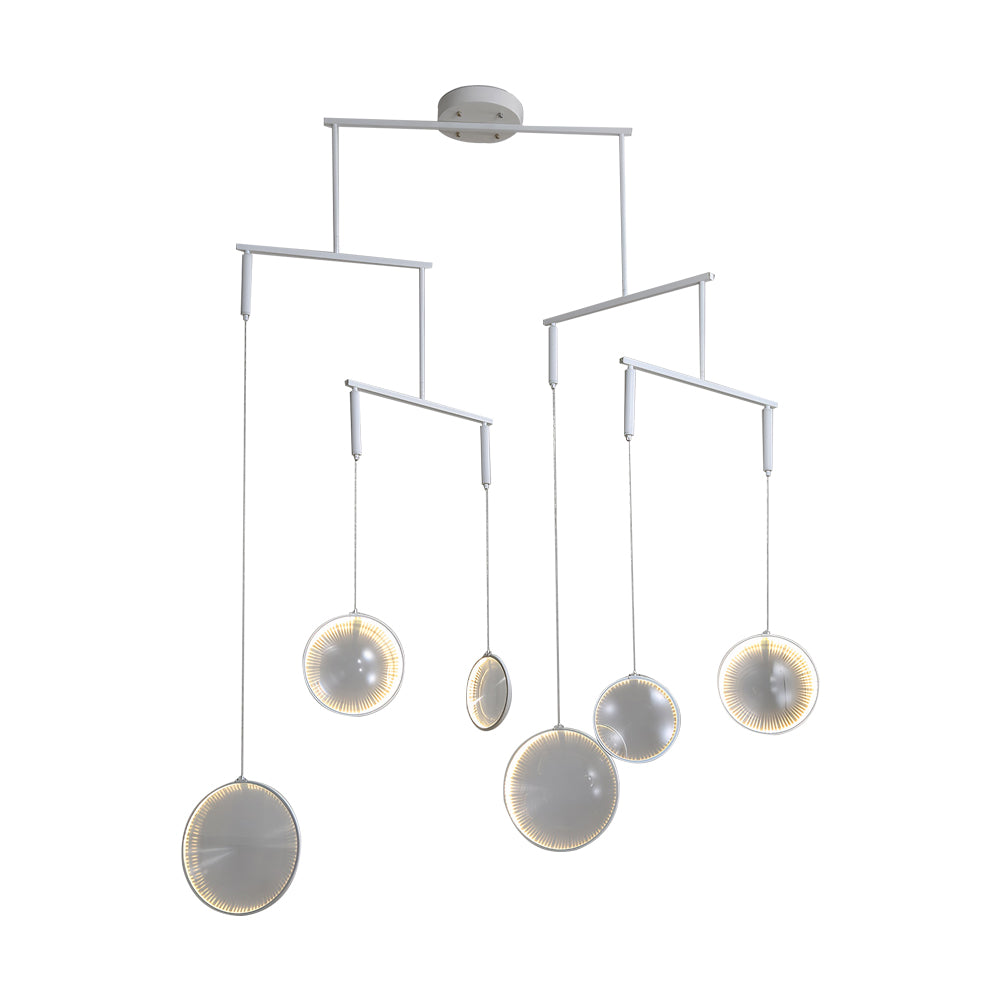 White Focus LED Chandelier