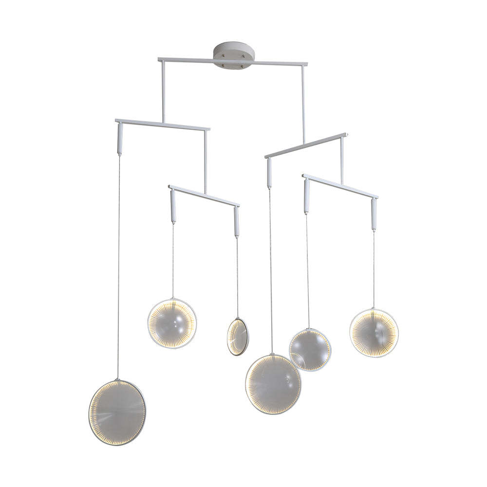 White Focus LED Chandelier