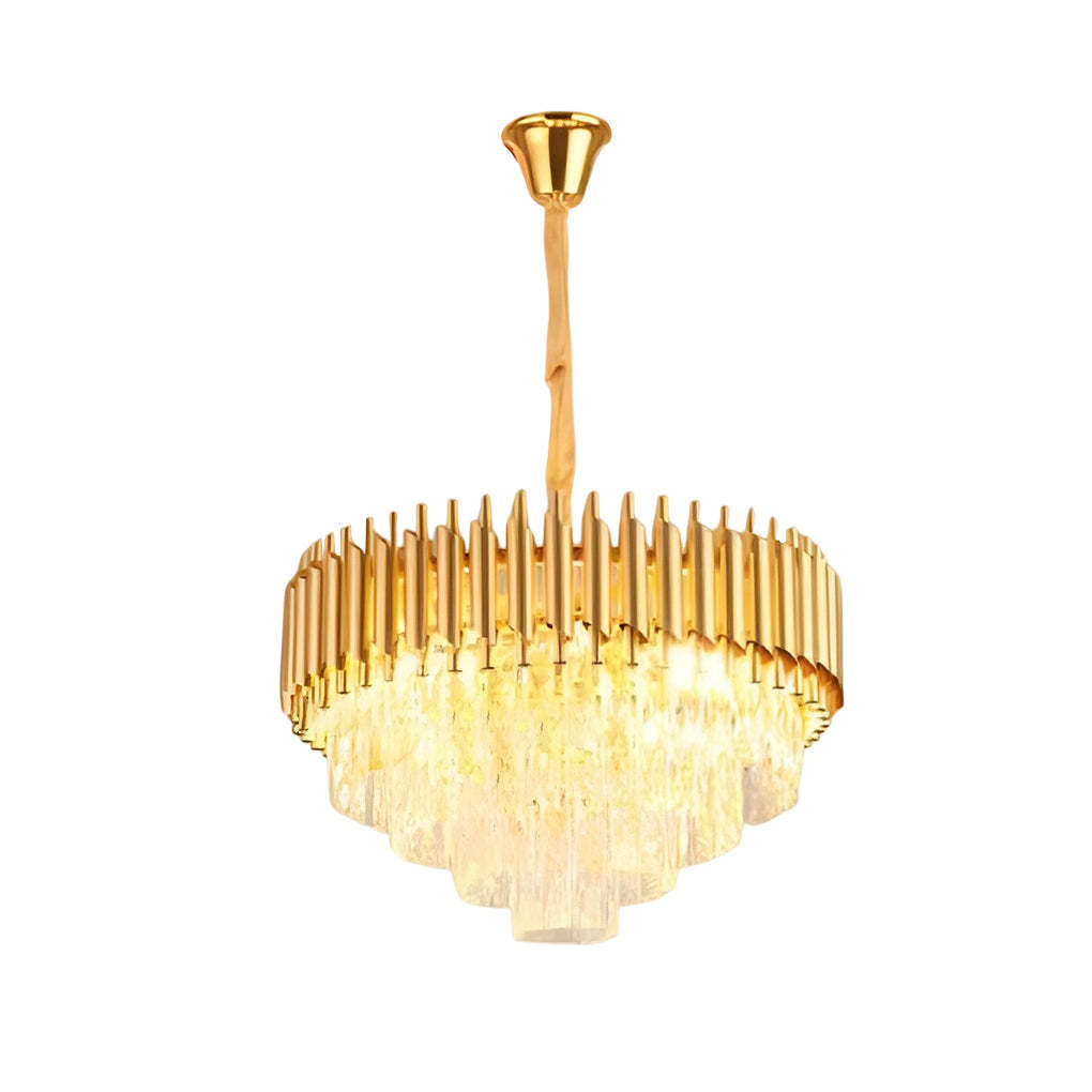 Round Oval Crystal Dimmable Postmodern Chandelier