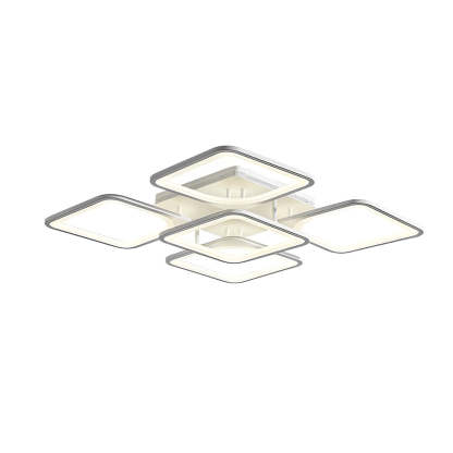 Square Dimmable Remote Modern Ceiling Fixture