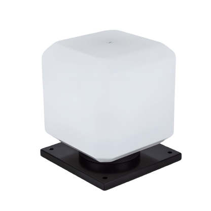 Waterproof Cube Outdoor LED Pier Mount Post Lamp for Garden-Lighom