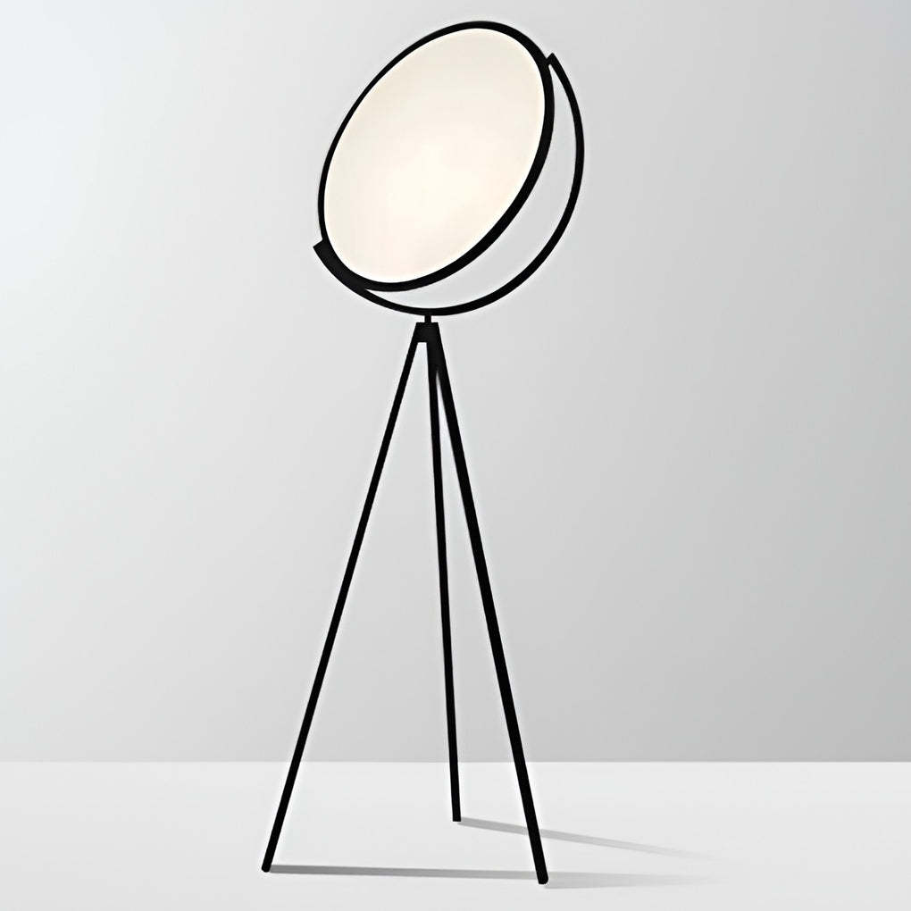 Black Metal Rotating LED Tripod Floor Lamp