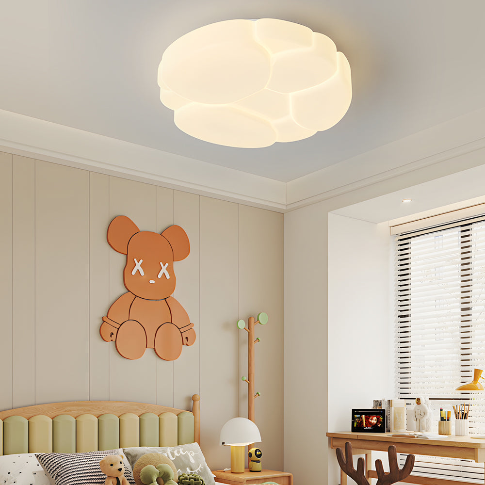 Cloud Crack Milky White Modern Ceiling Light